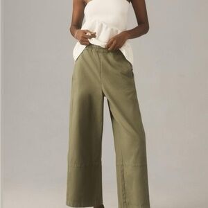 Pilcro Olive Wide-Leg Pants